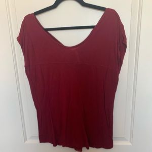 Blouse with lace detail in the back